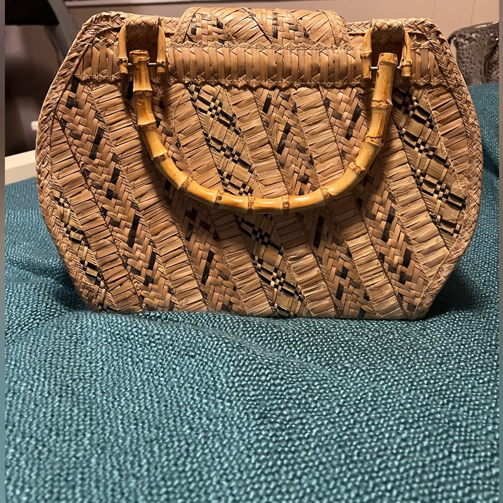 Straw bag purchased in the Bahamas